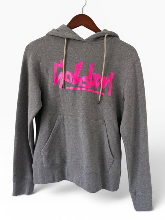 Golden Goose Tops - Golden Goose Pullover Hoodie- S- heathered gray/hot neon pink- MSRP $490